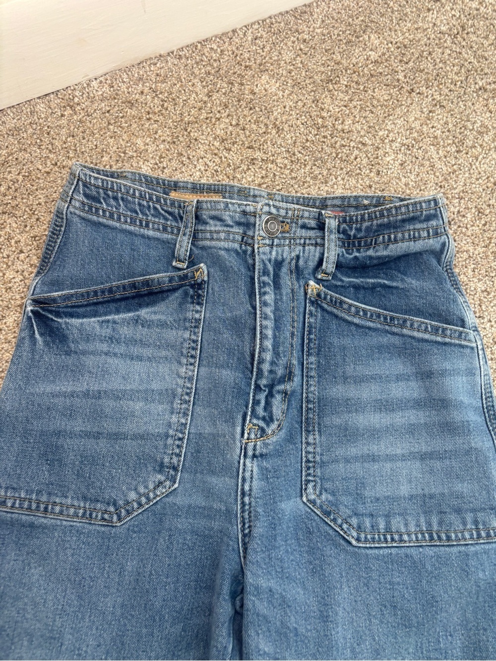 Anthropologie Pilcro The Carpenter Wide-Leg Jeans - 25 Waist - Picture 14 of 15